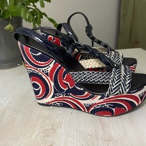 Tory Burch Strappy Wedges
